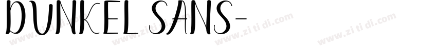 dunkel sans字体转换